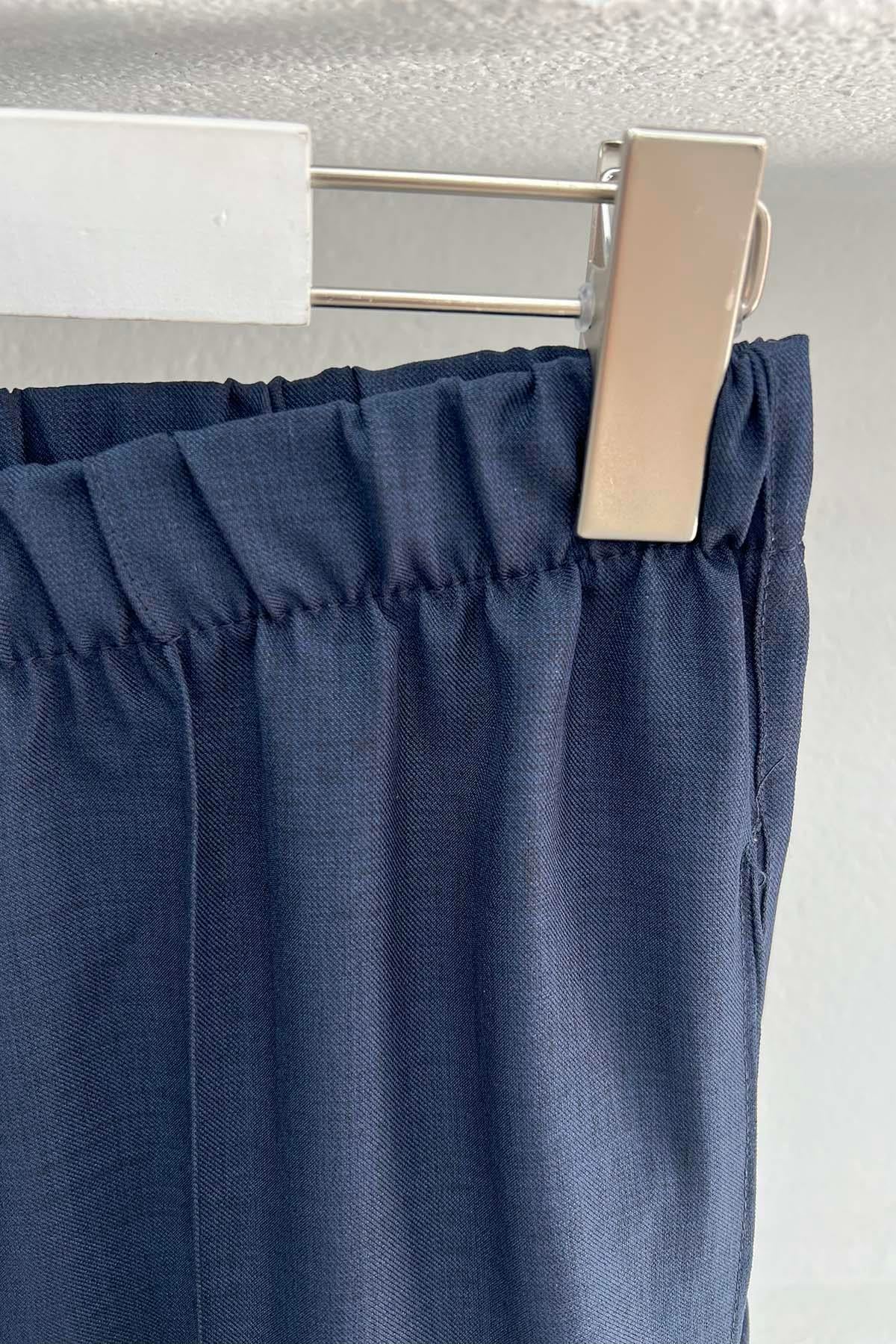 Dikiş Detaylı Pantolon Lacivert