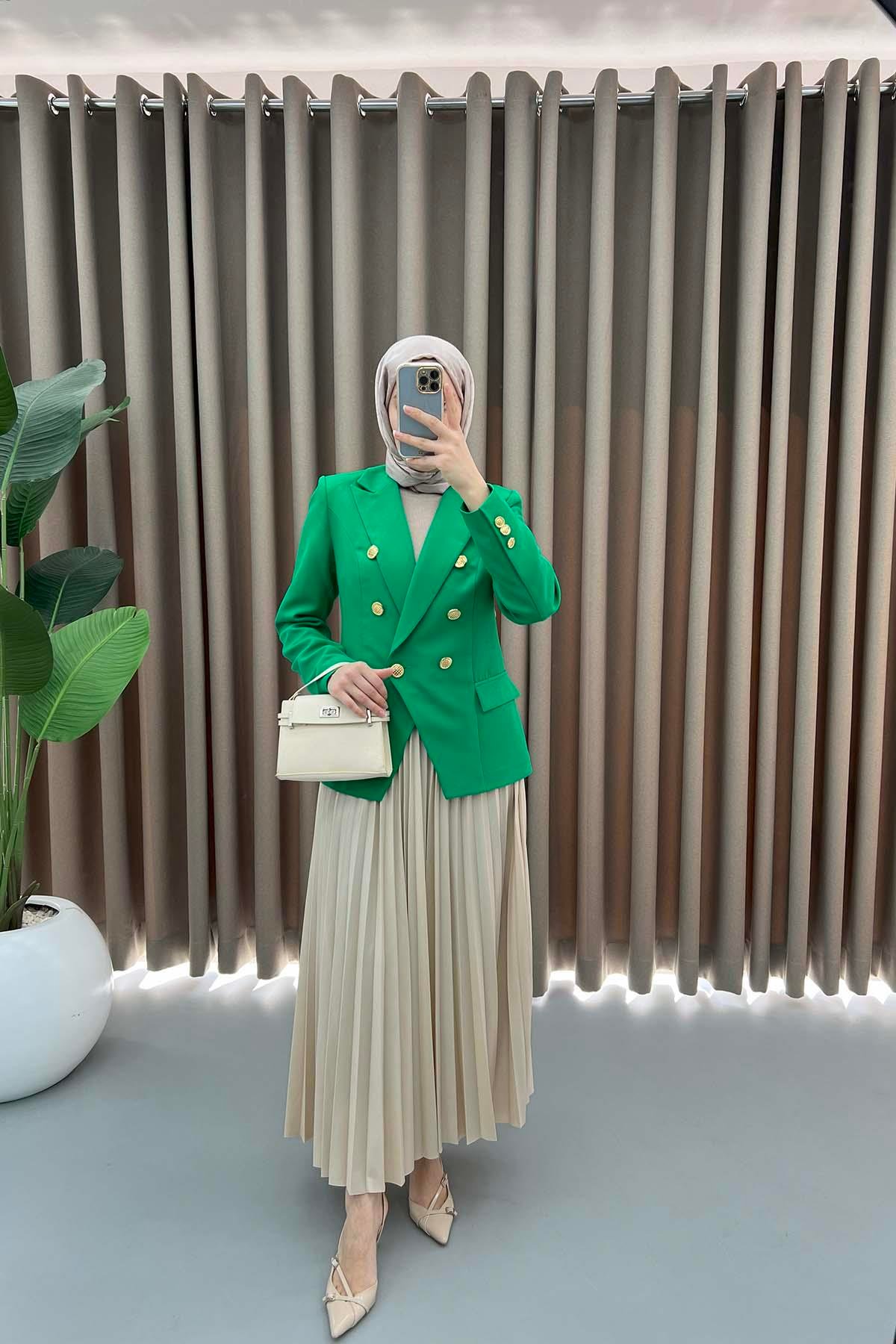 Double Ceket Yeşil