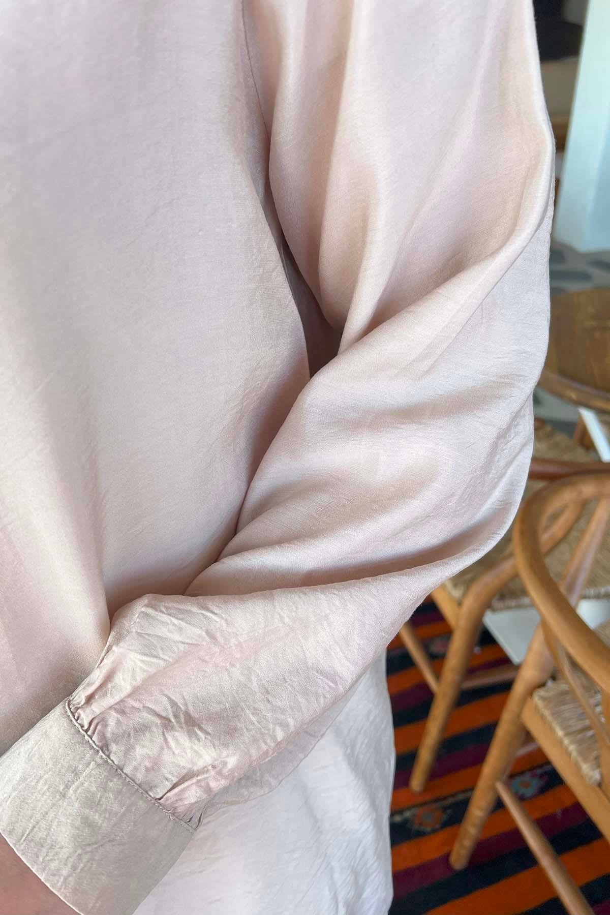 Düğme Detaylı Tunik Taş