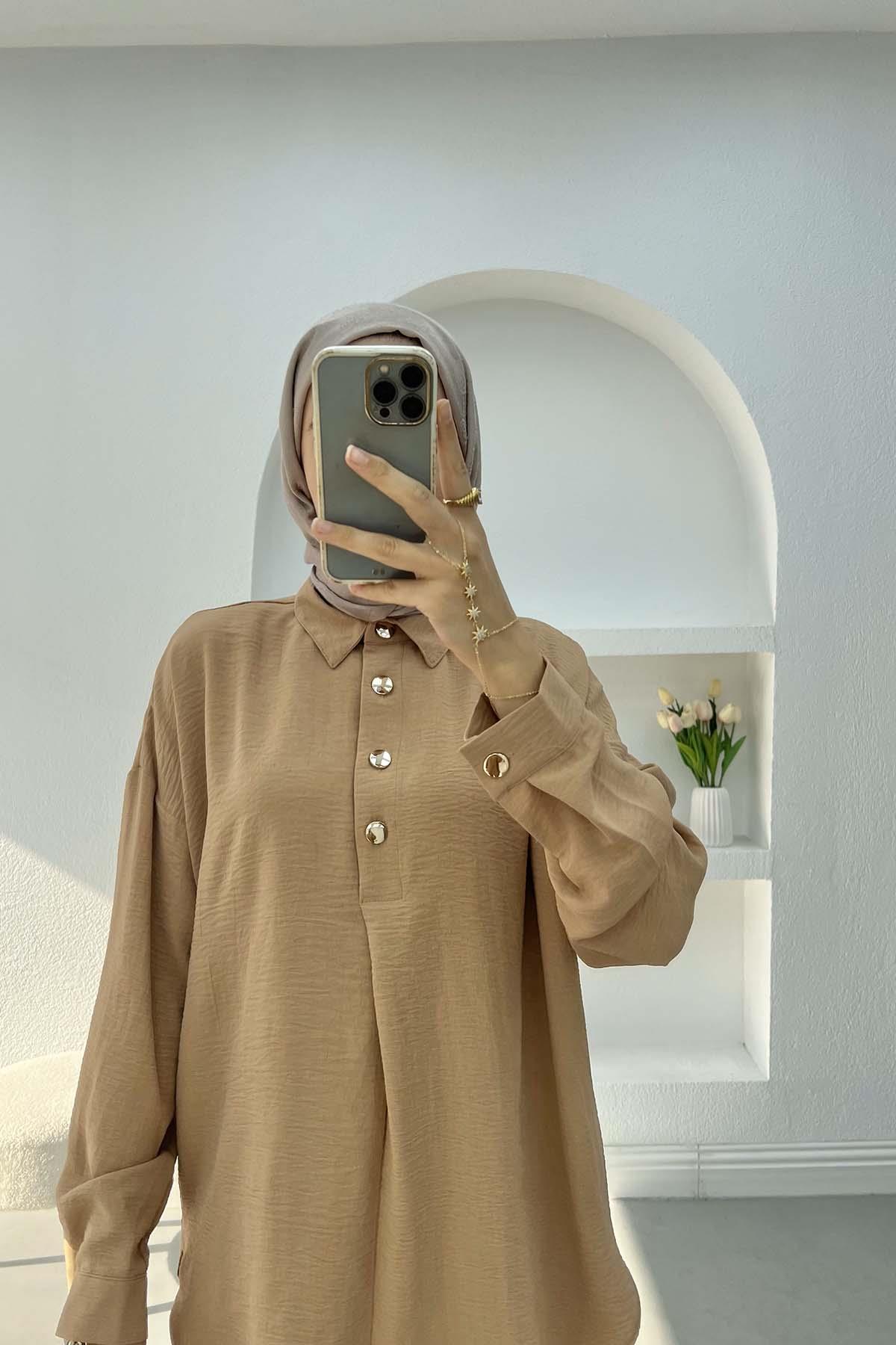 Düğmeli Takım Camel