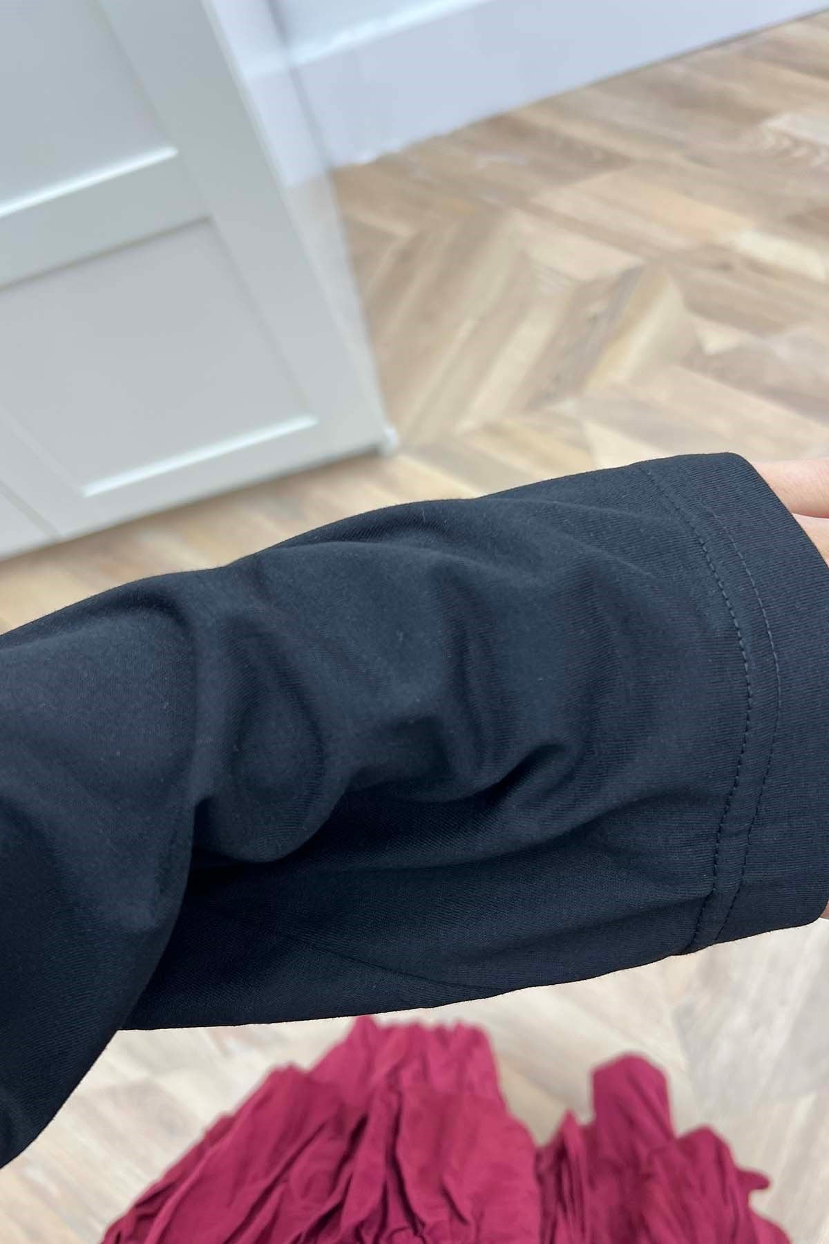 Figür Baskılı Rahat Kalıp Sweat Siyah
