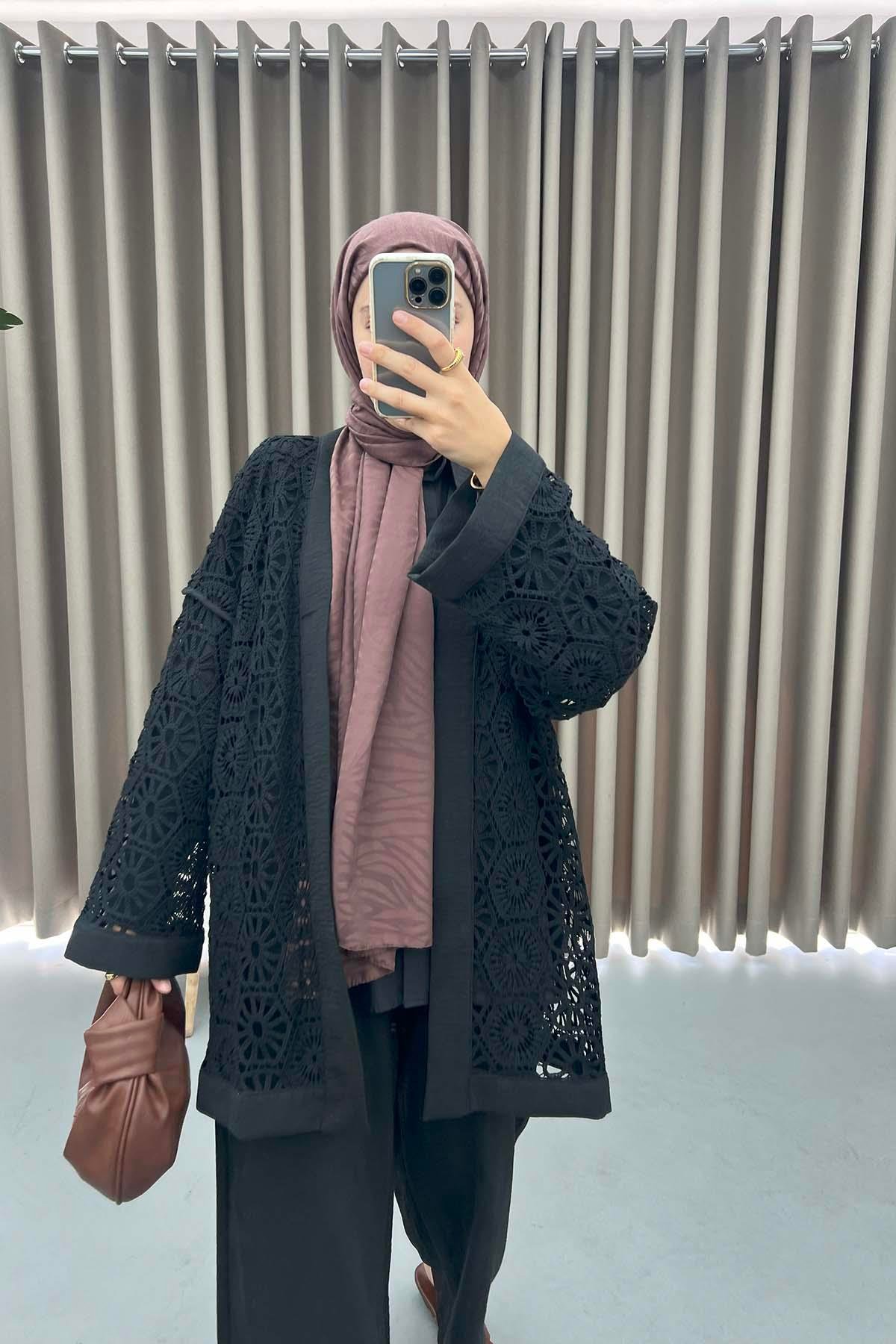 Fisto Kimono Takım Siyah