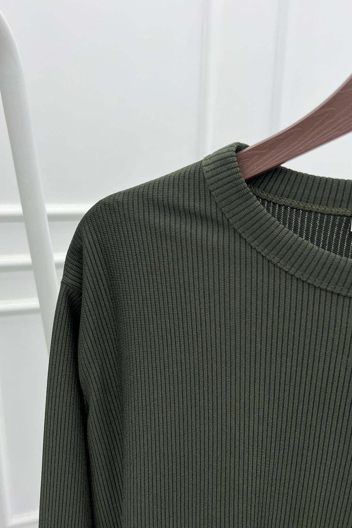 Fitilli Tunik Haki