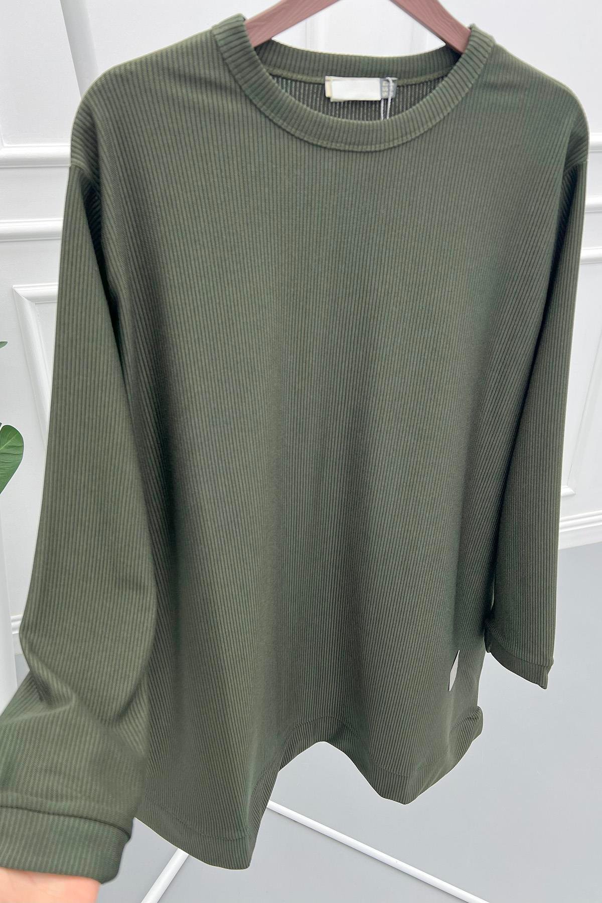 Fitilli Tunik Haki