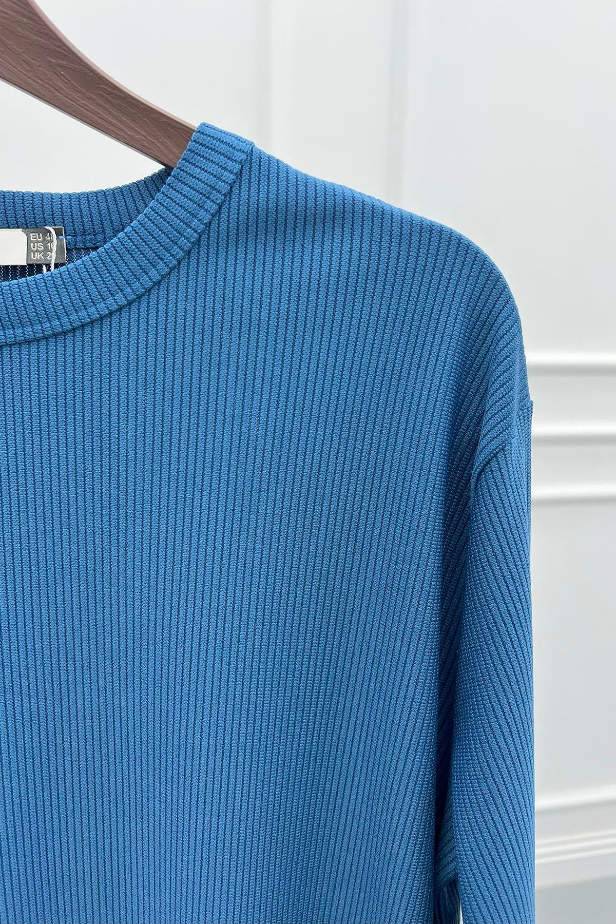 Fitilli Tunik İndigo