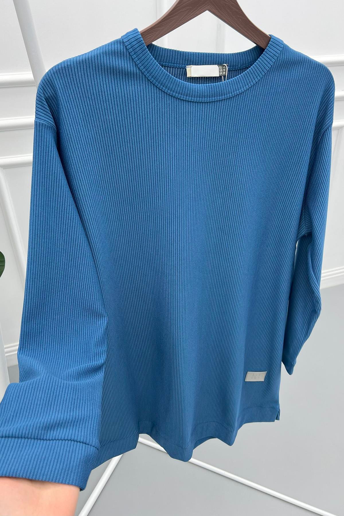 Fitilli Tunik İndigo