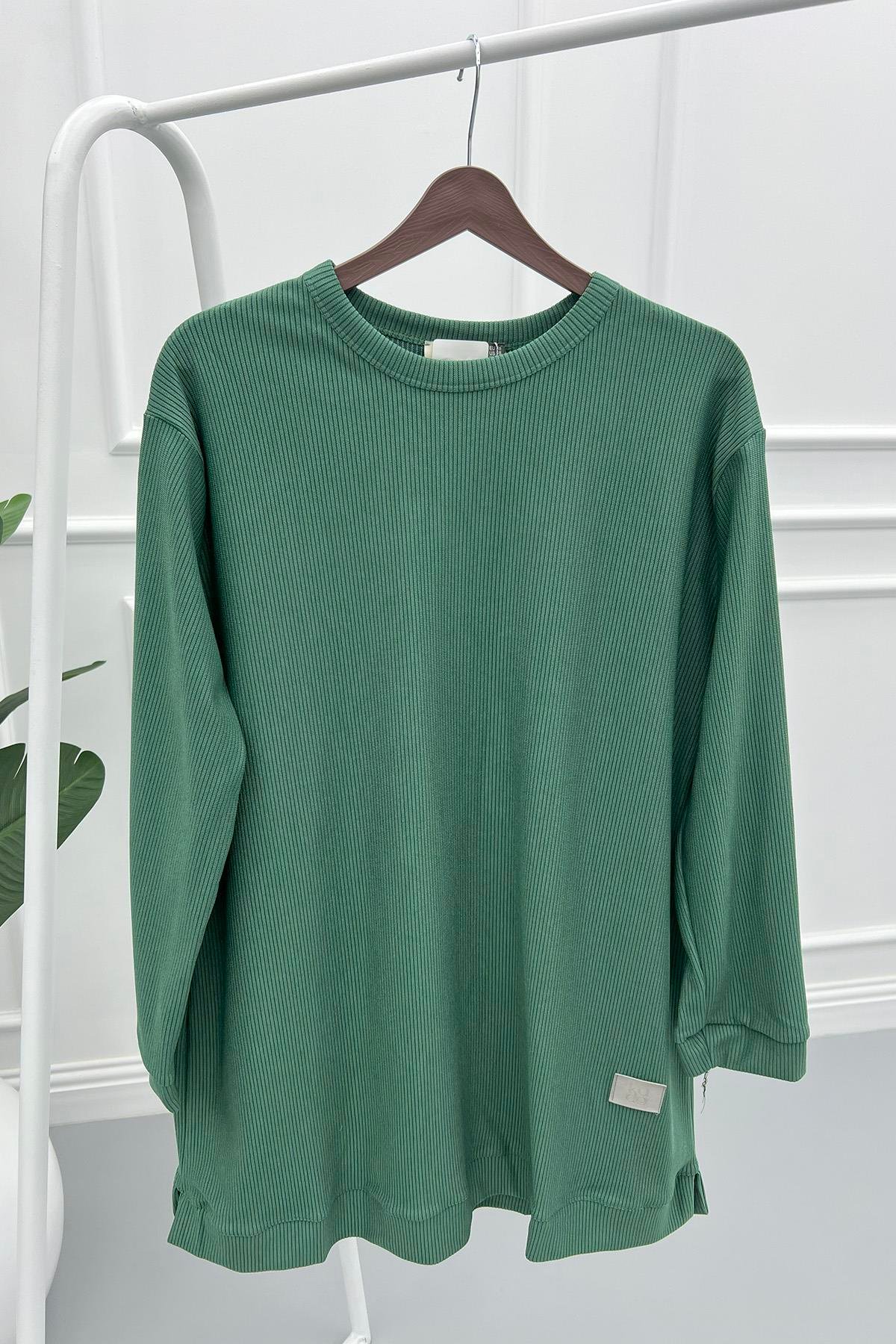 Fitilli Tunik Yeşil