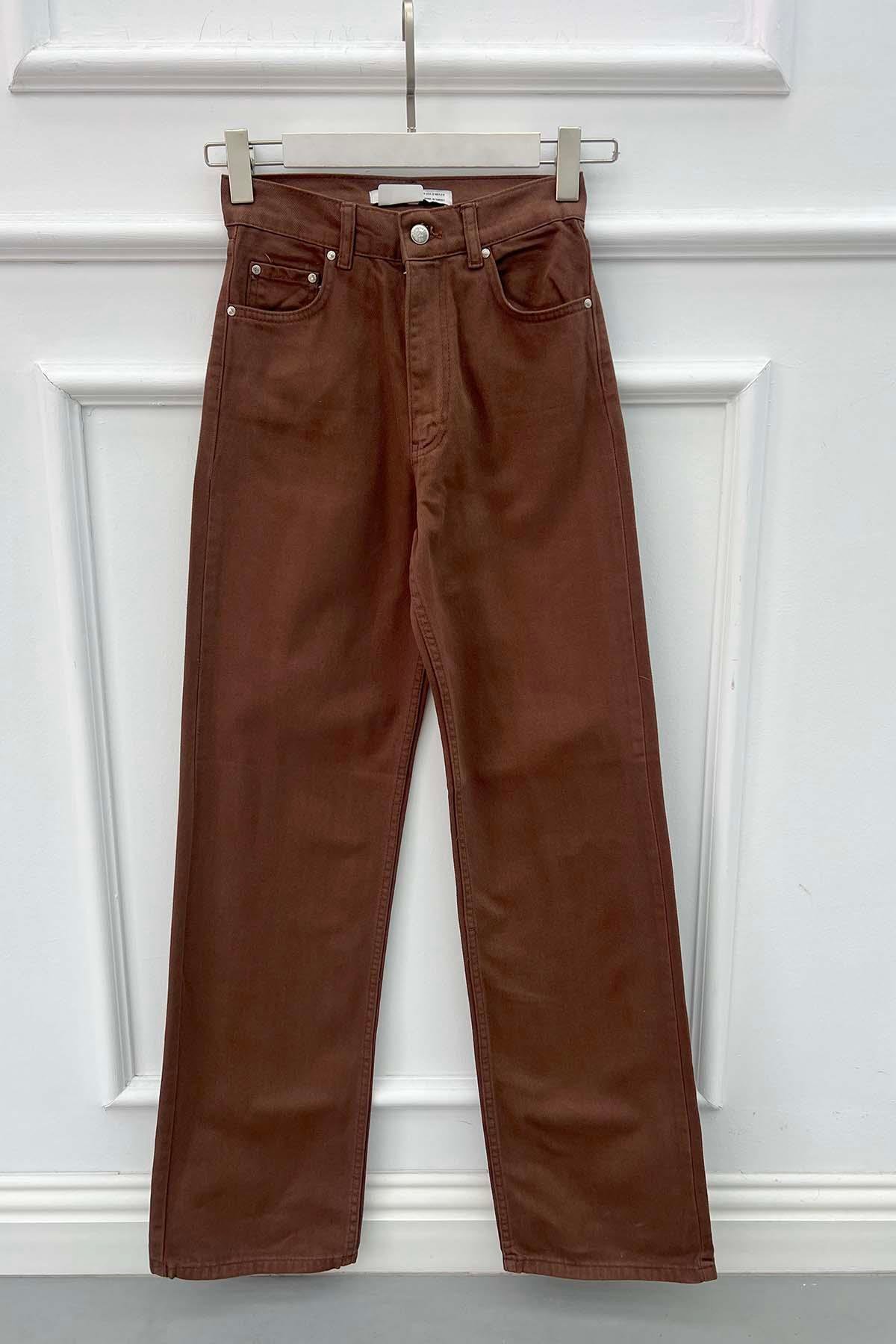 Jean Kot Pantolon Kahve