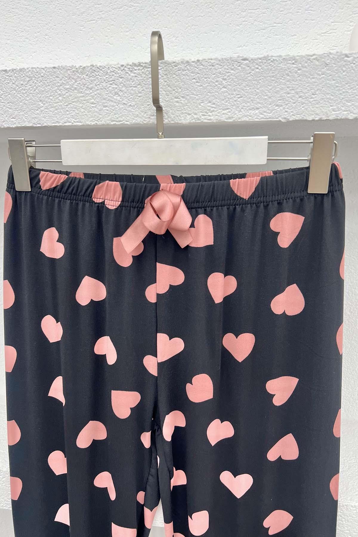 Kalpli Pijama Altı Siyah