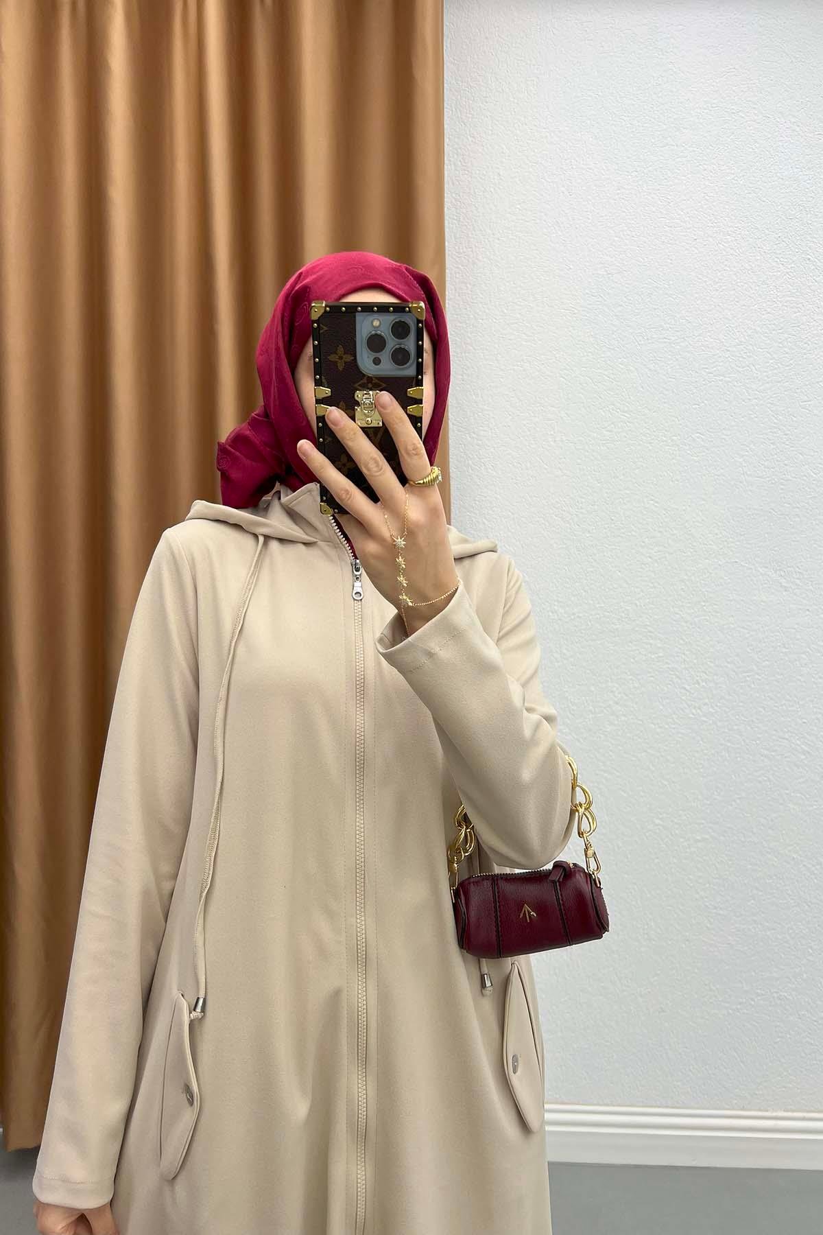 Kapüşonlu Tunik Taş