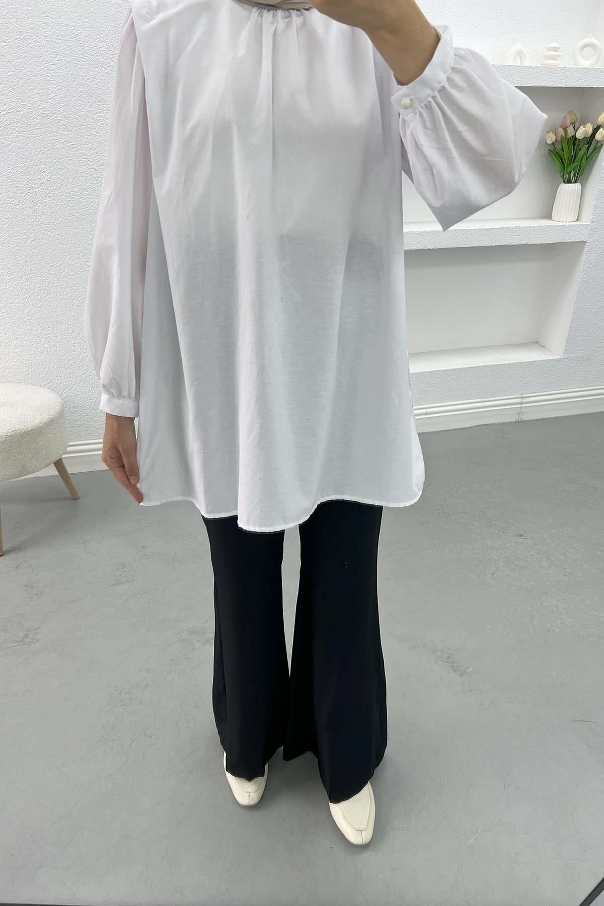 Kemerli Pantolon Siyah