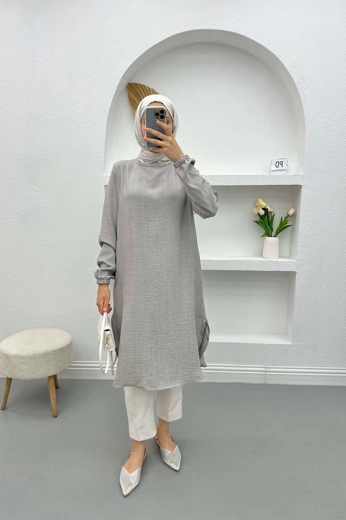 Keten Tunik Gri