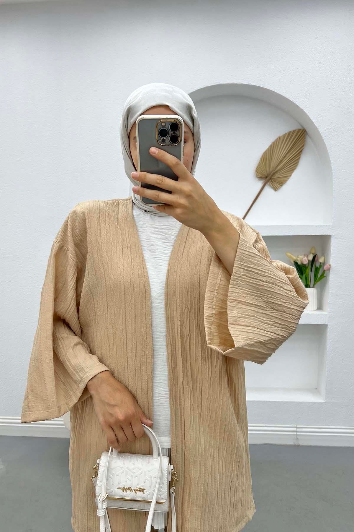 Kimono Takım Bej
