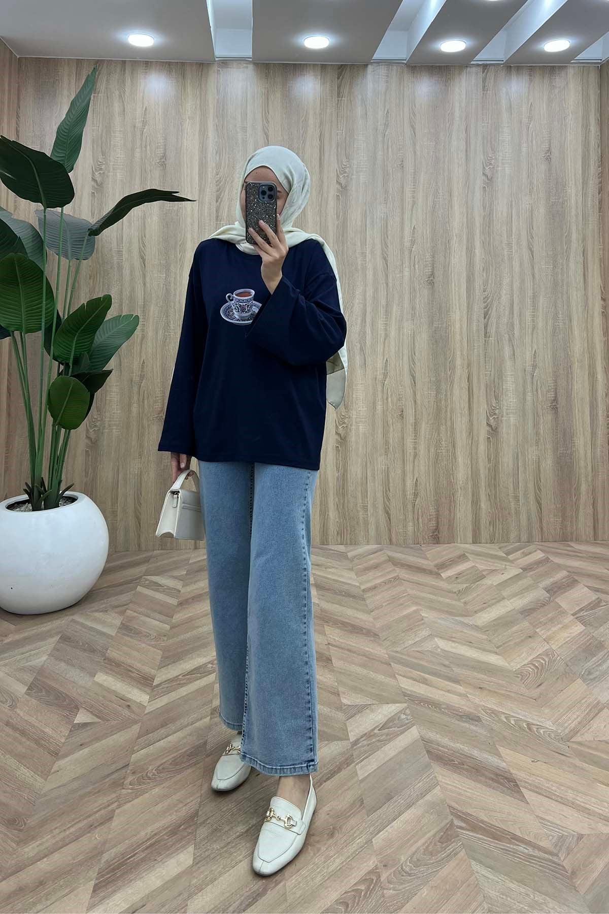 Kırk Yıl Hatır Temalı Sweat Lacivert
