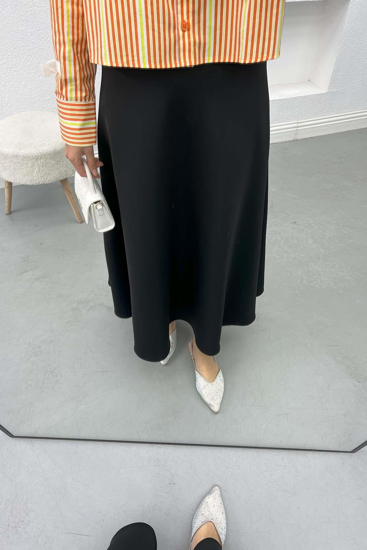 Kloş Etek Siyah