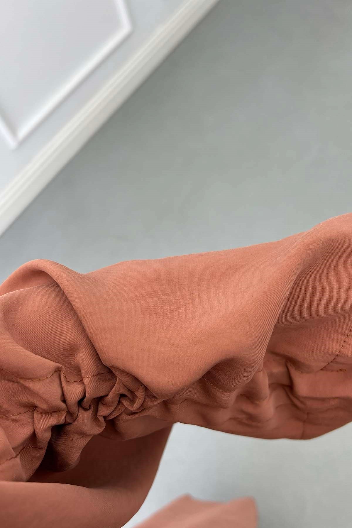 Kolu İp Detaylı Kimono Takım Somon