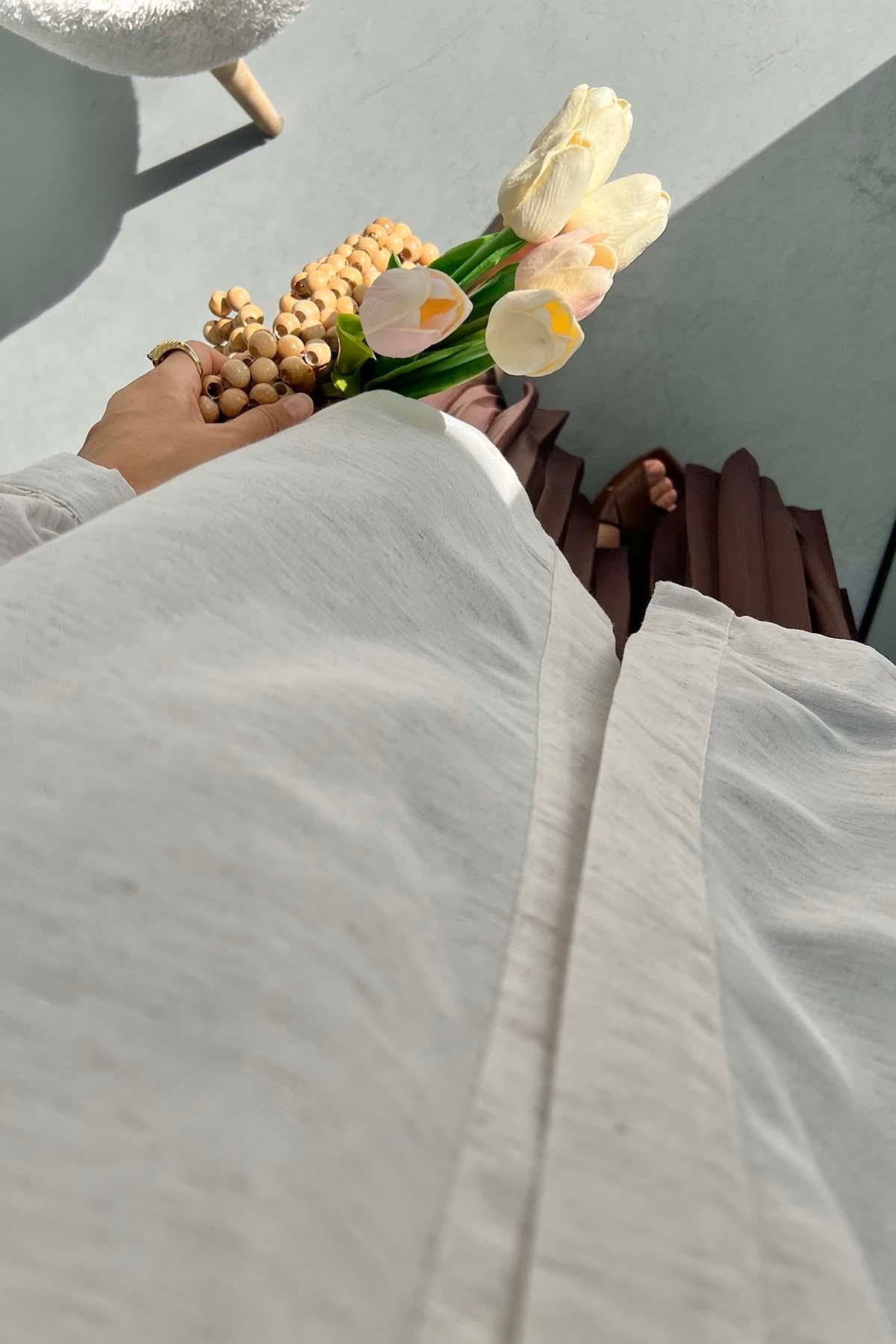 Kolu Pullu Kimono Taş