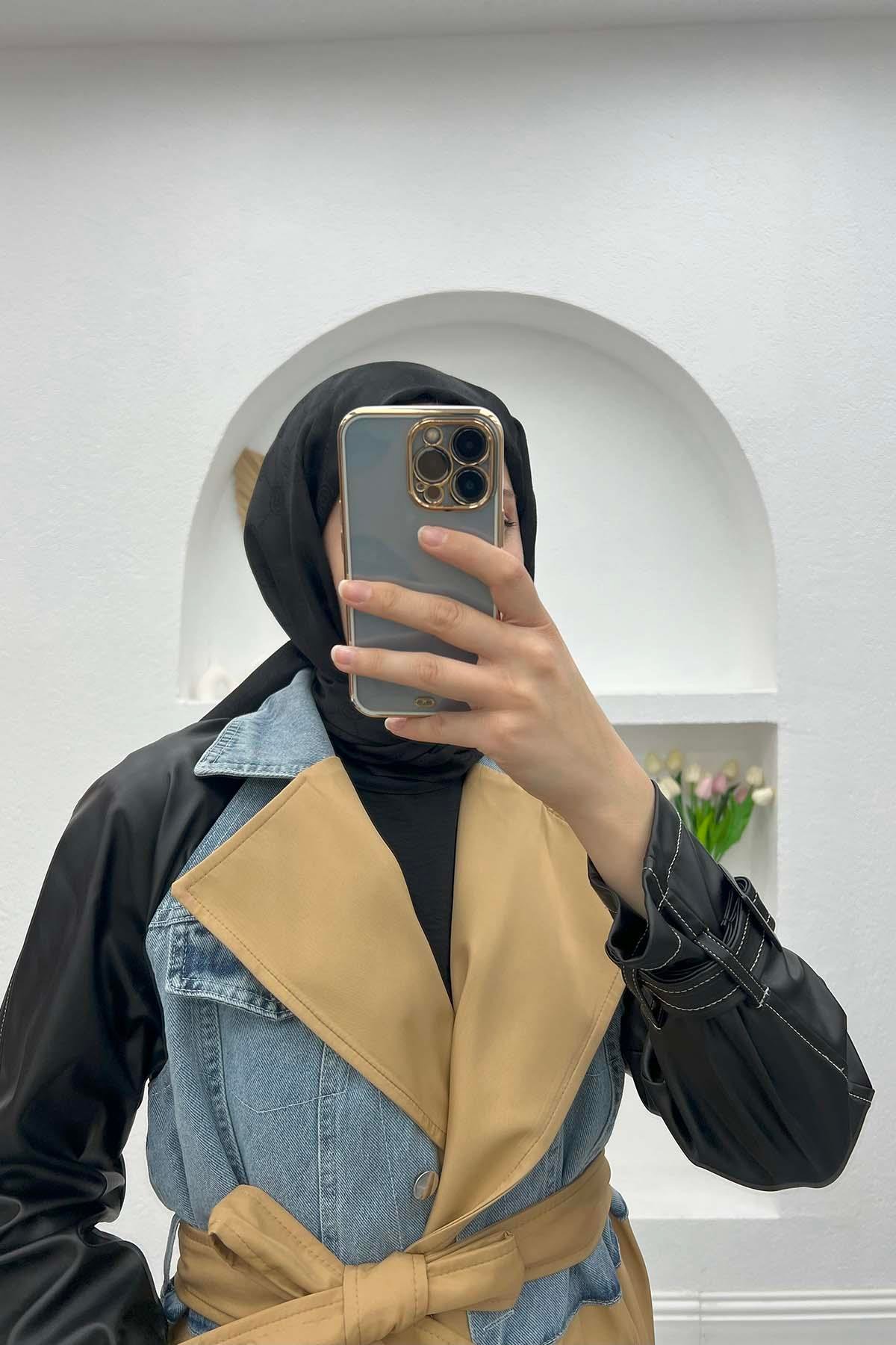 Kot Detaylı Trençkot Camel