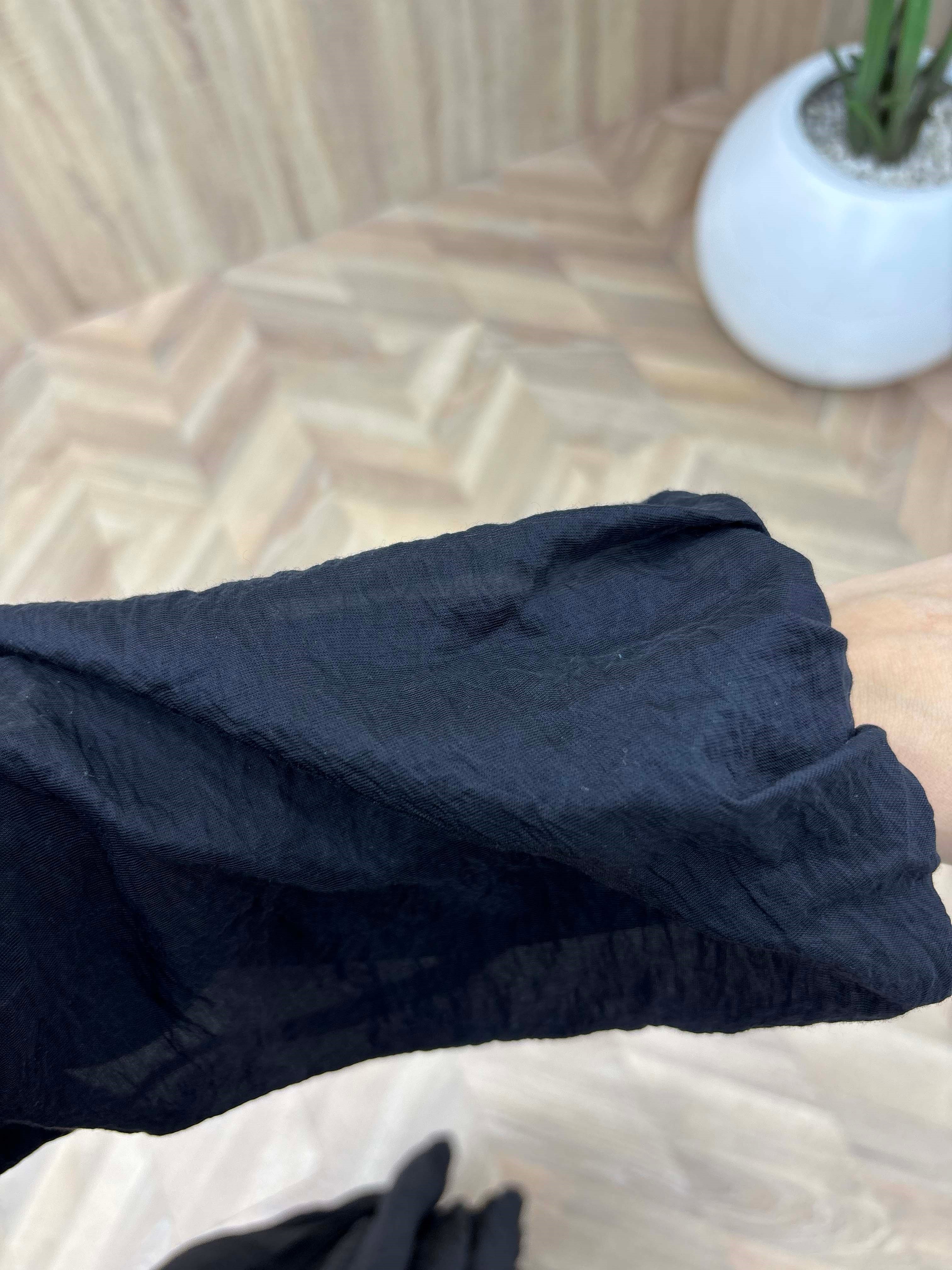 Kristal Şıklığı Boydan Şeritli Kuşaklı Elbise Siyah