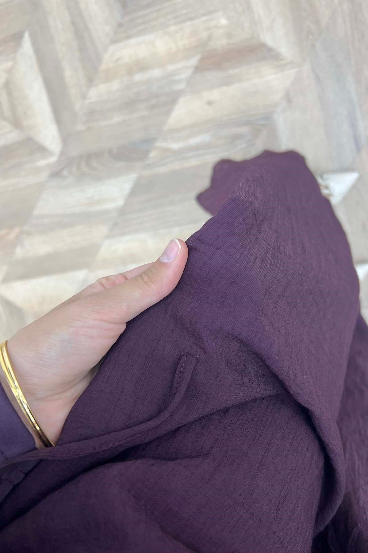 Kuğu Salaş Pelerin Takım Bordo