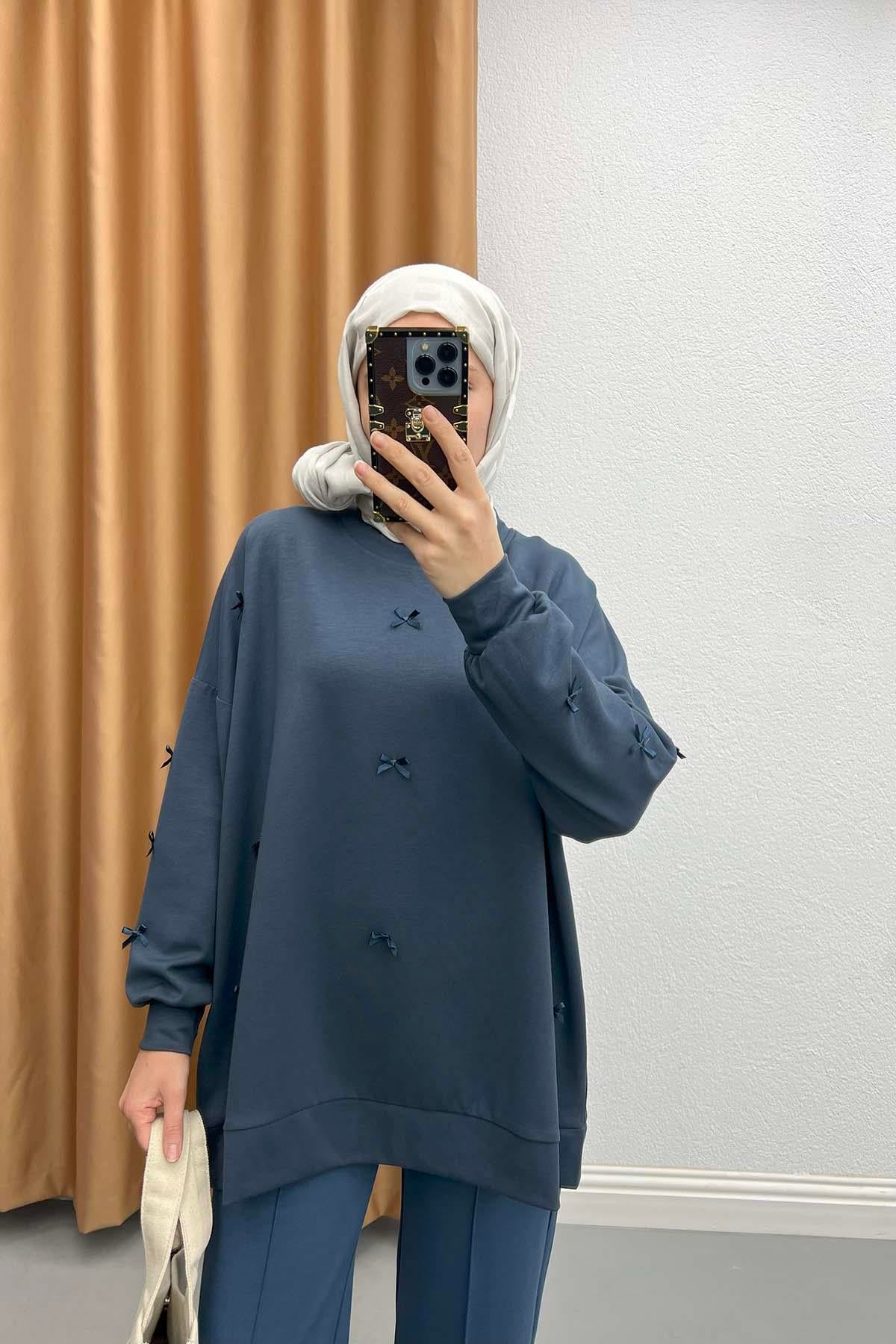Kurdeleli Oysh Tunik Antrasit