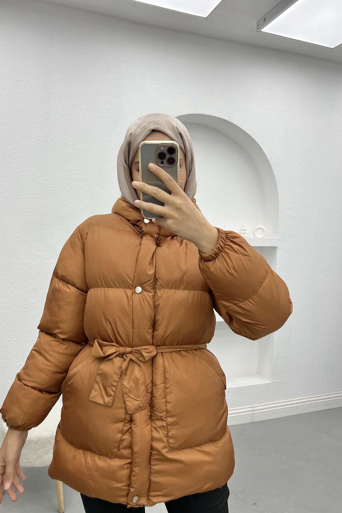 Kuşaklı Şişme Mont Taba