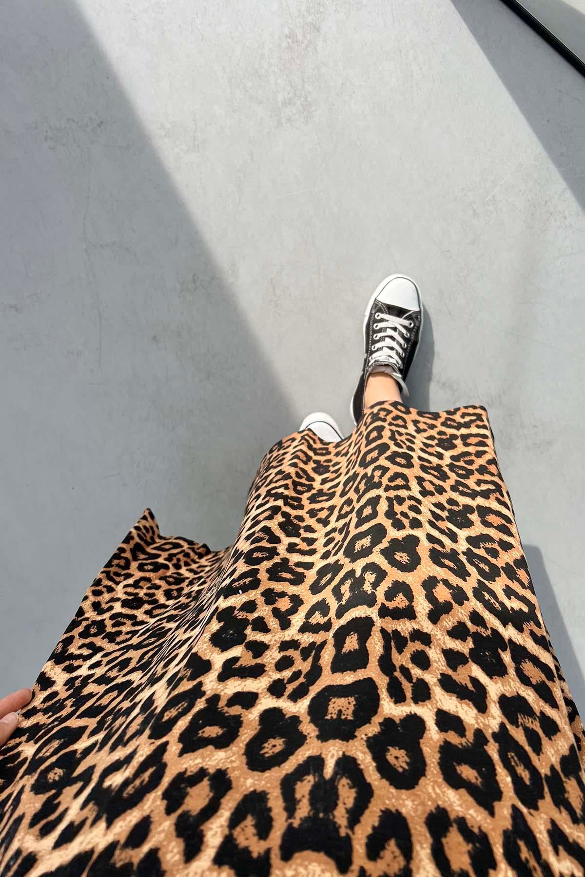 Leopar Desenli Etek Leopar