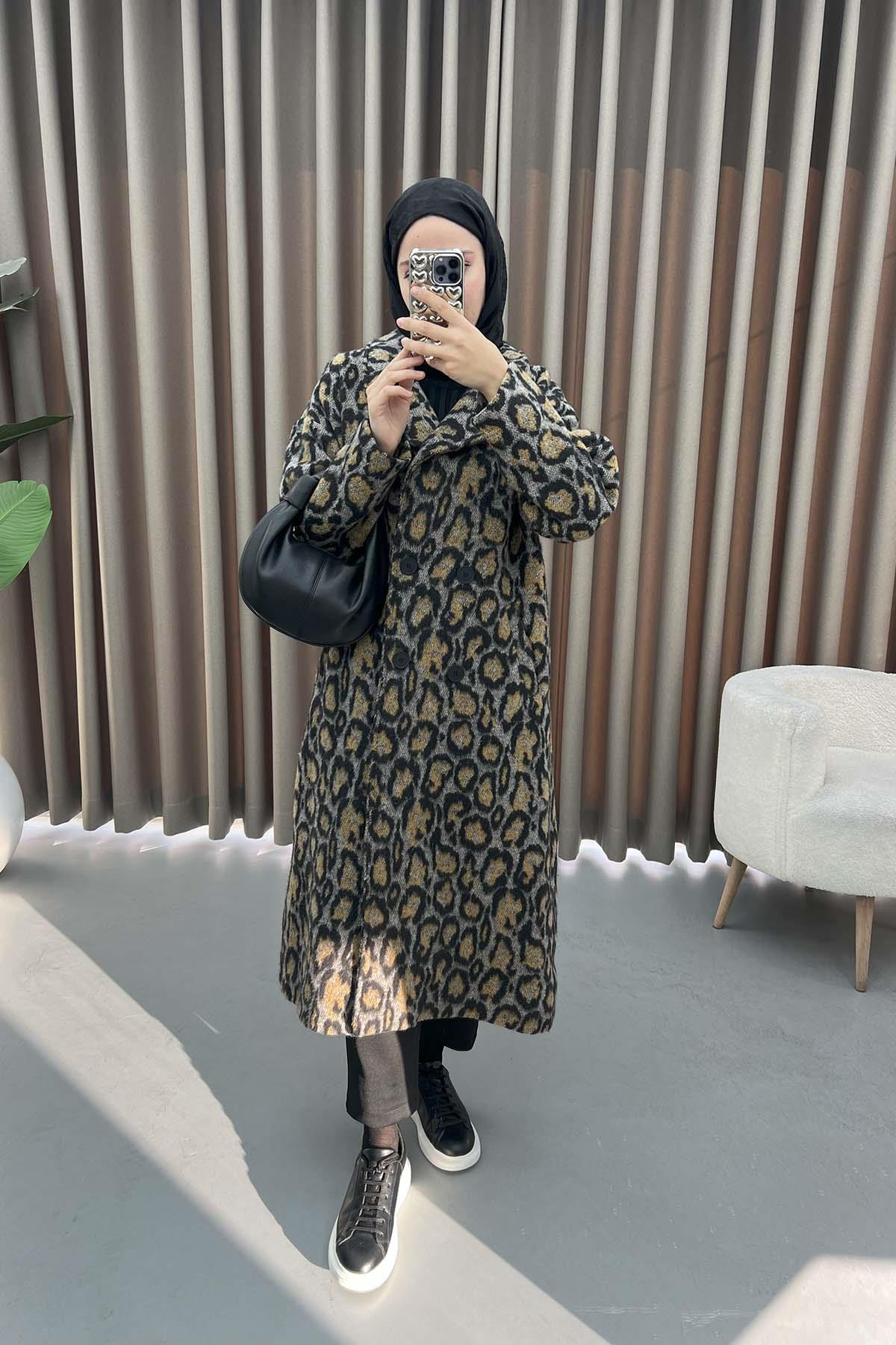 Leopar Desenli Kaban Leopar