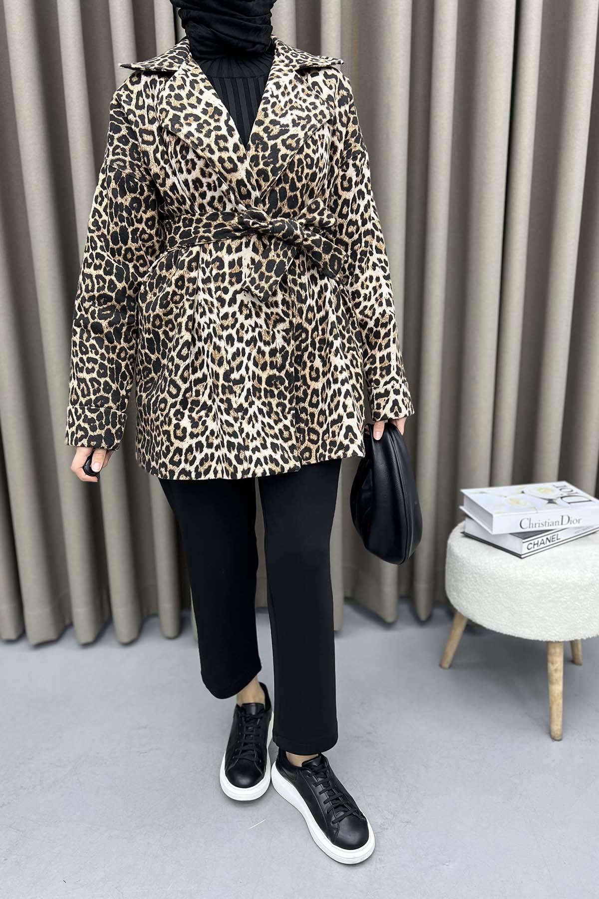 Leopar Desenli Kaban Leopar