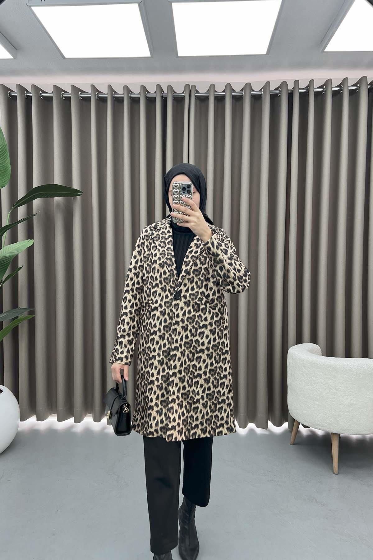 Leopar Desenli Kaban Leopar