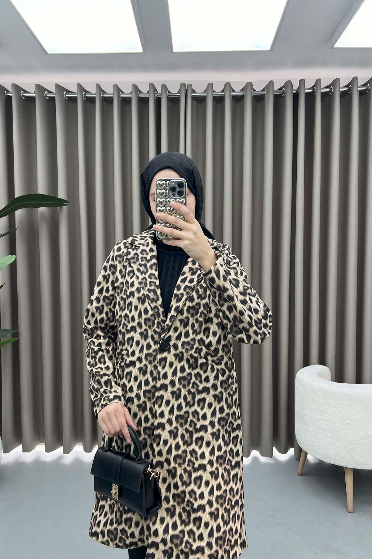 Leopar Desenli Kaban Leopar