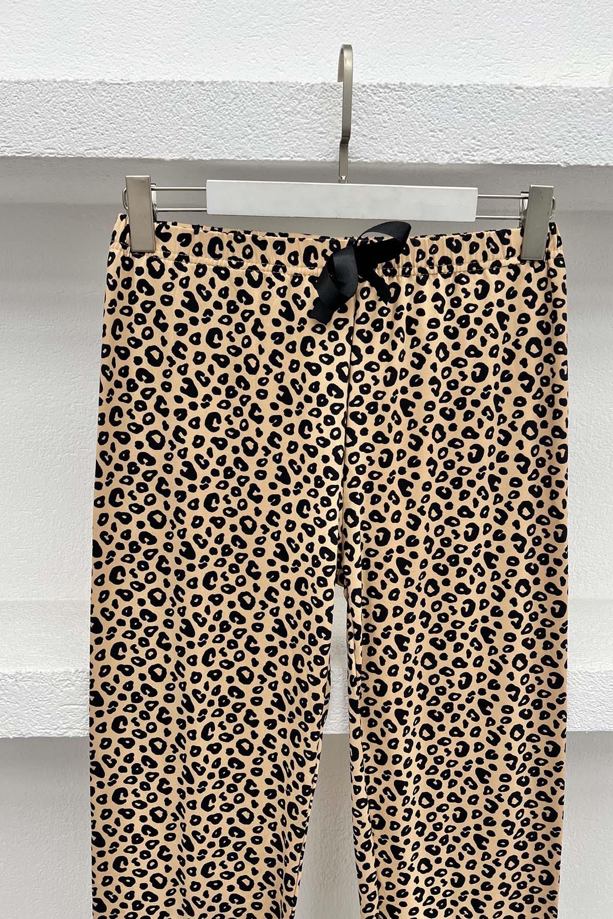 Leopar Desenli Pijama Altı Leopar