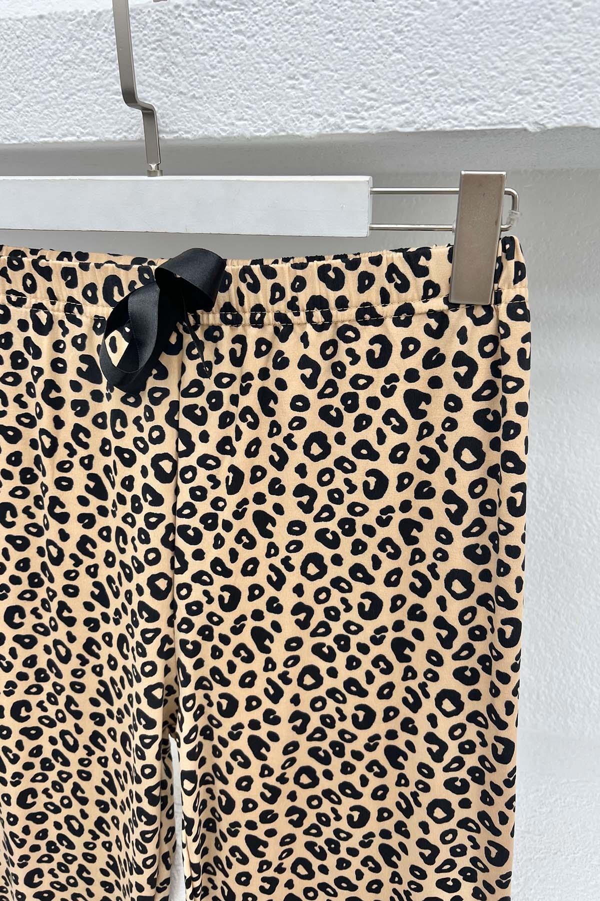 Leopar Desenli Pijama Altı Leopar