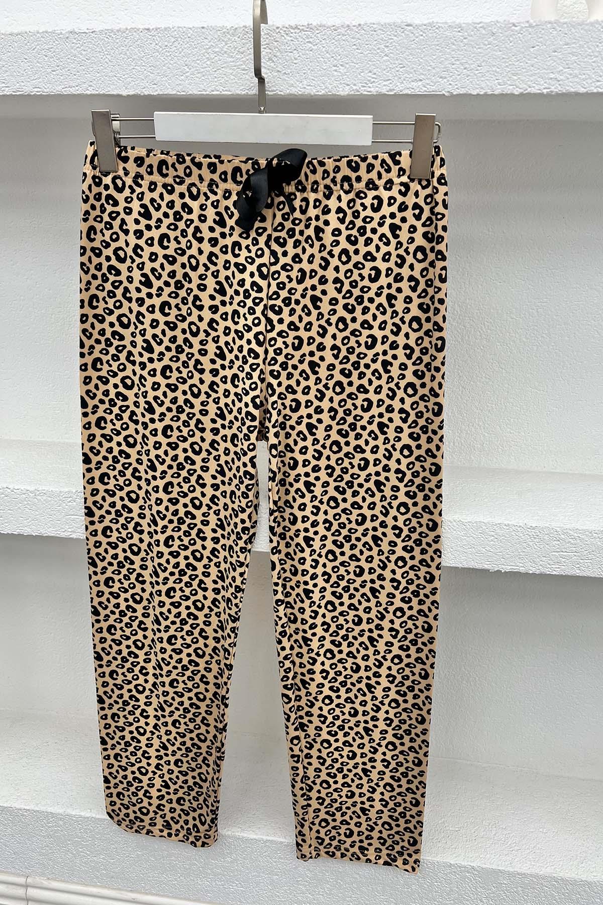Leopar Desenli Pijama Altı Leopar