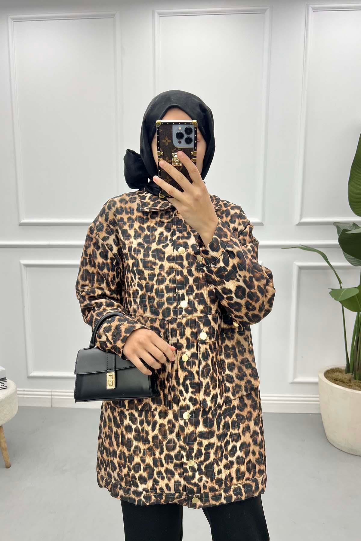 Leoparlı Ceket Leopar
