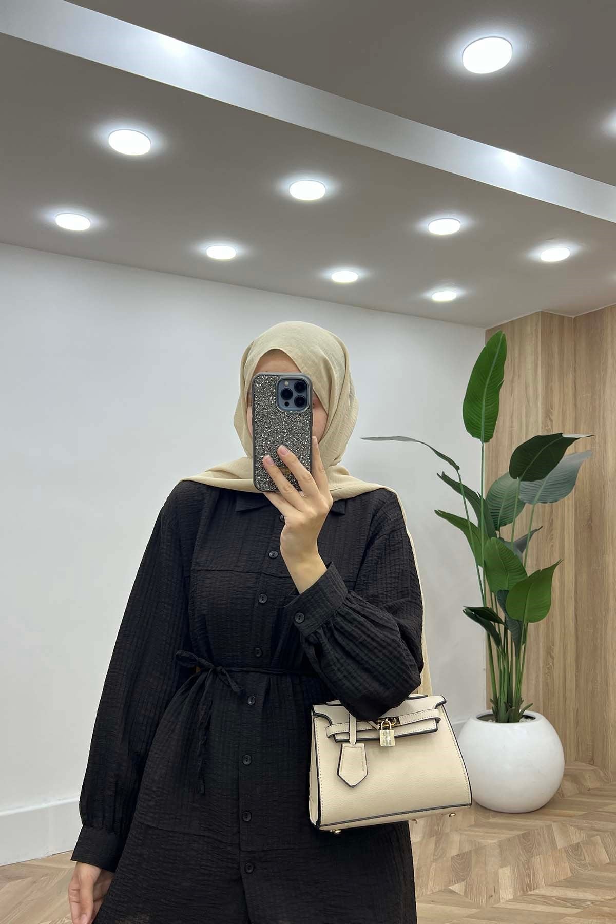 Lidya Modern Kesim Pastel Takım Acı Kahve