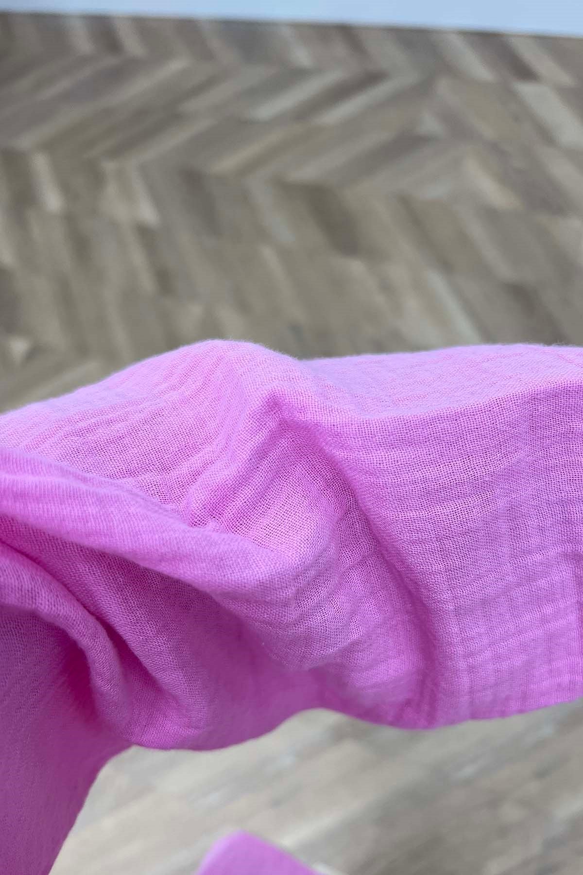 Lina Modern Kesim Belden Bağlamalı Tunik Pembe