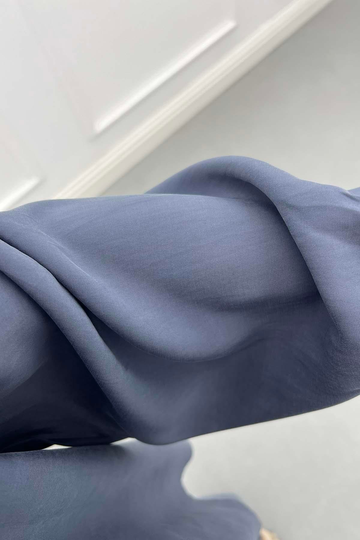 Linen Breeze Düşük Omuzlu  Salaş Takım Antrasit