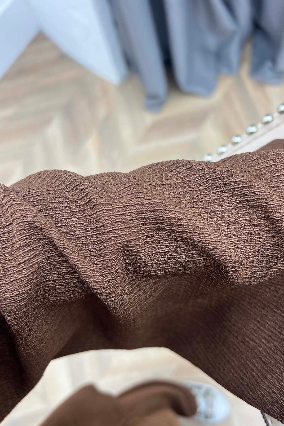 Minimalist Tasarım Kimono Takım Kahve