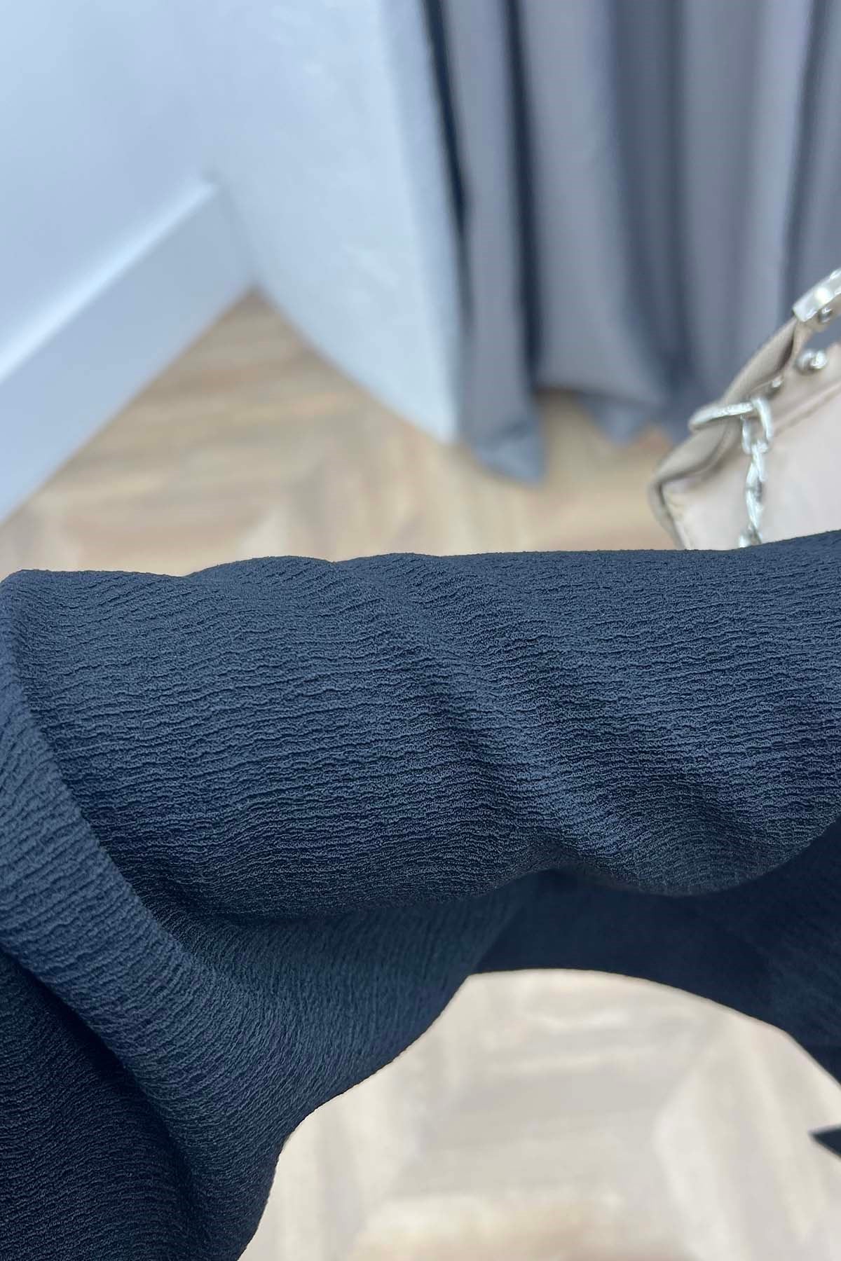 Minimalist Tasarım Kimono Takım Siyah