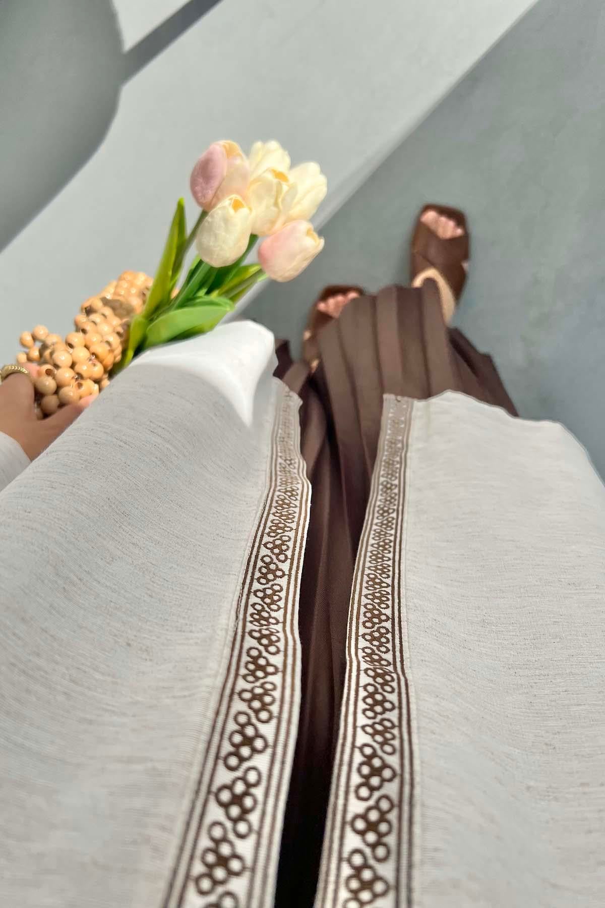 Nakış Detaylı Kimono Taş