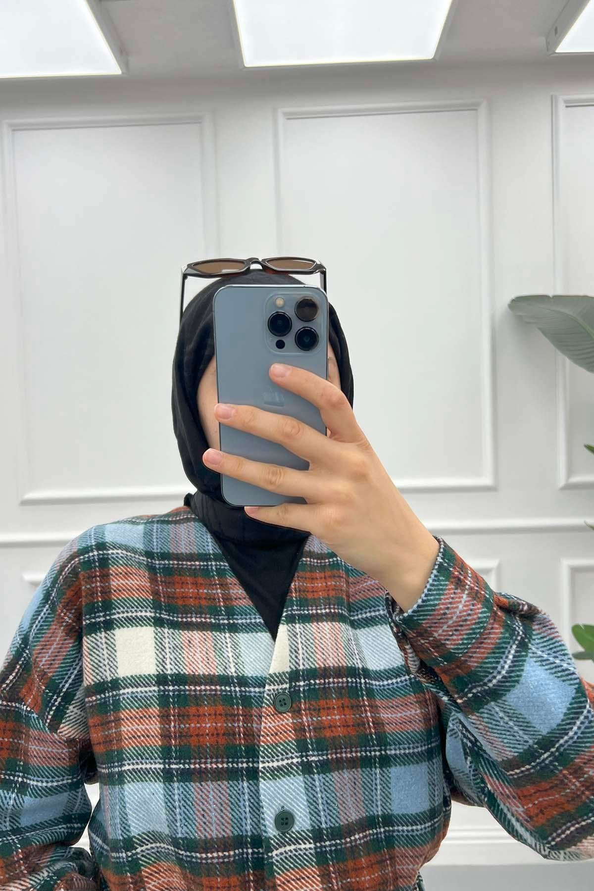 Oduncu Crop Gömlek Çok Renkli
