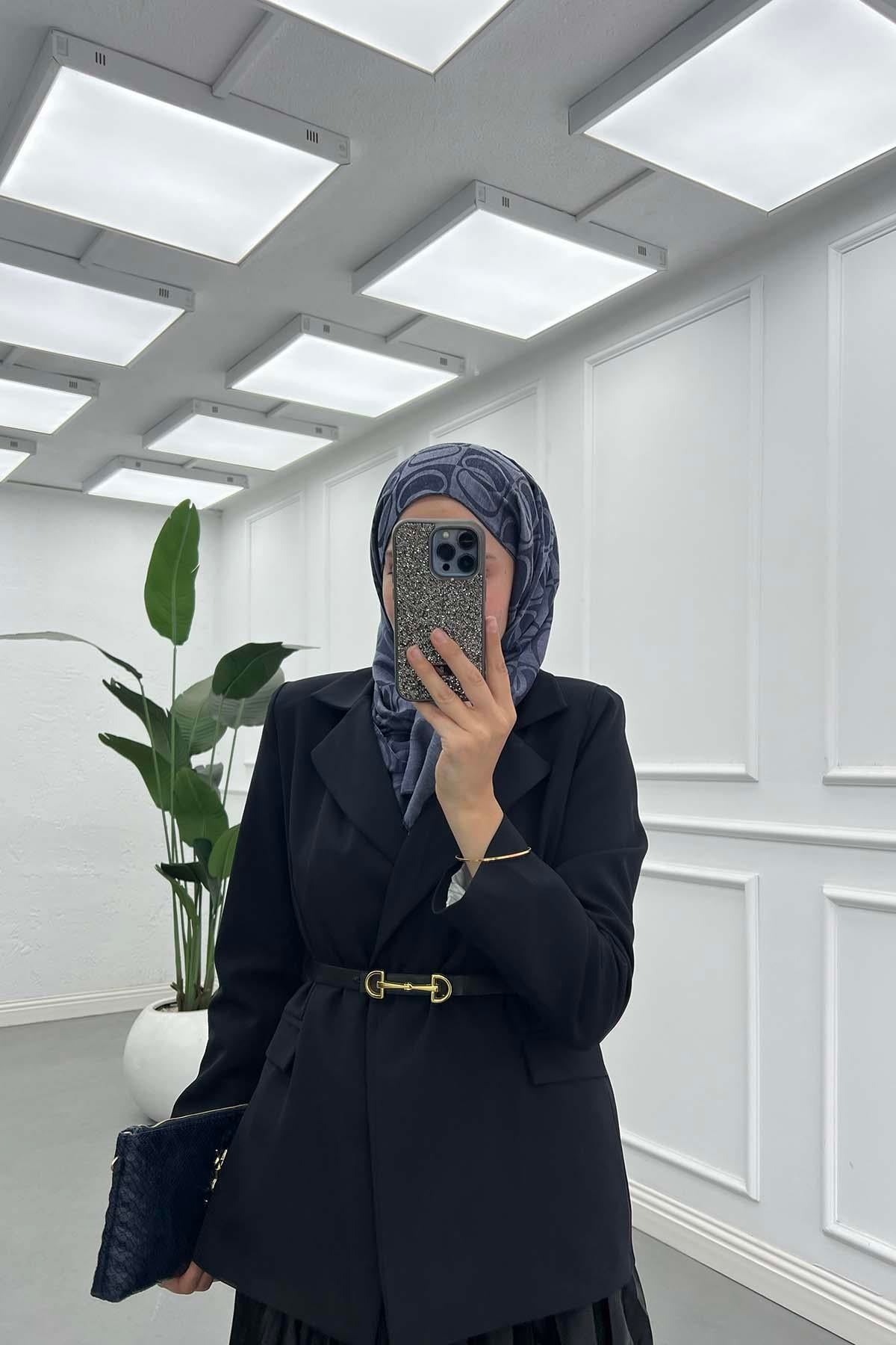 Ofis Şıklığı Astarlı Blazer Ceket Siyah