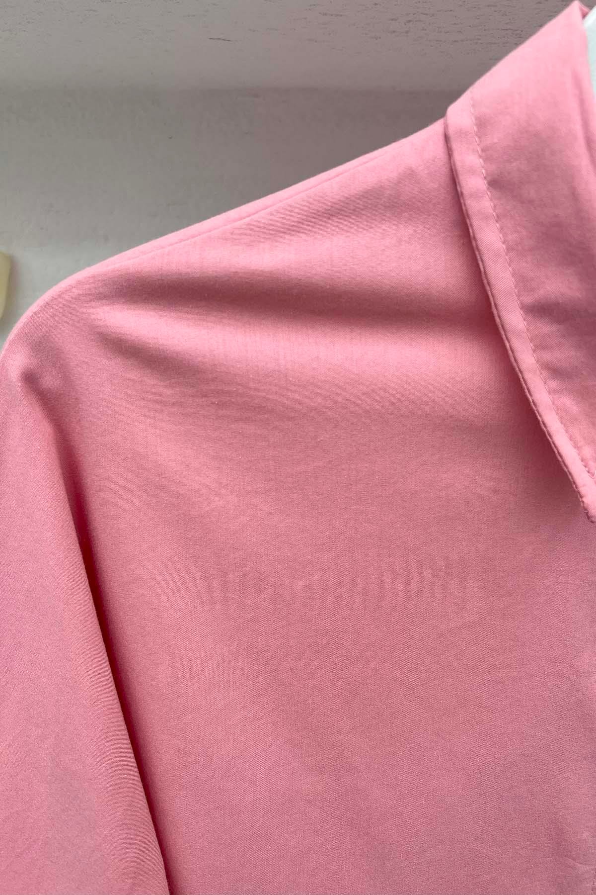 Oversize Gömlek Pembe