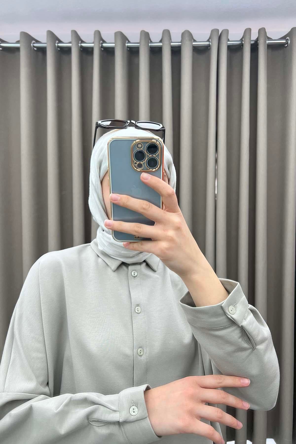 Oversize Gömlek Takım Taş