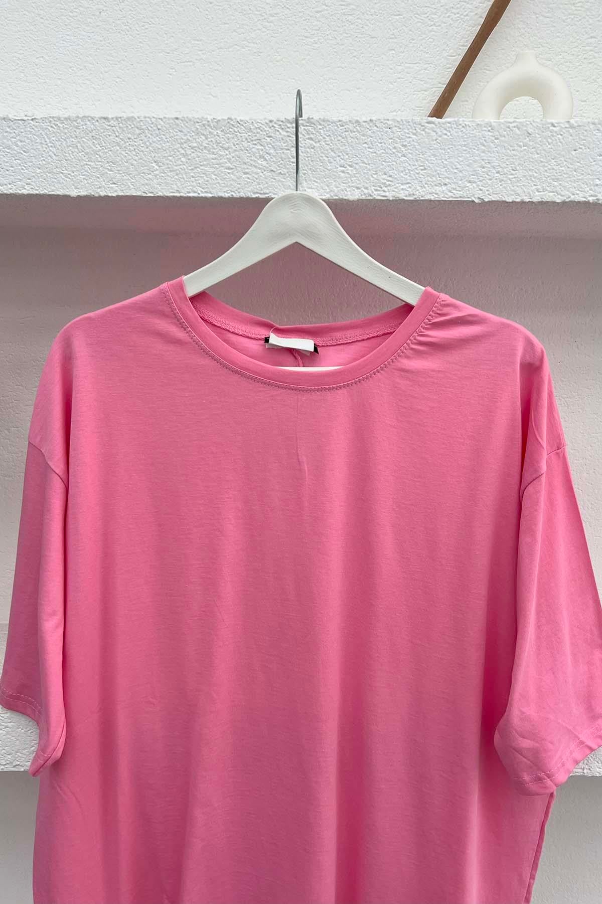 Oversize T-Shirt Pembe