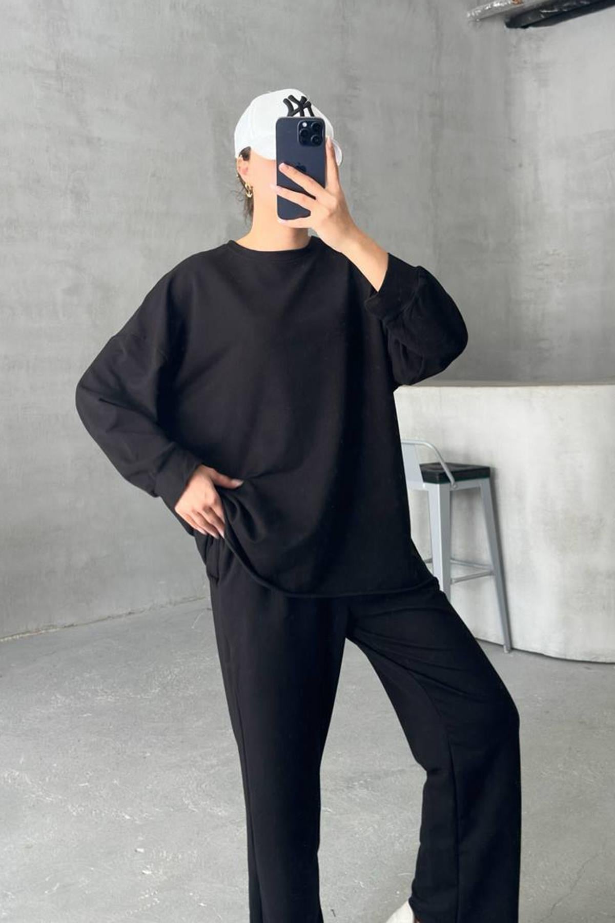 Oversize Takım Siyah