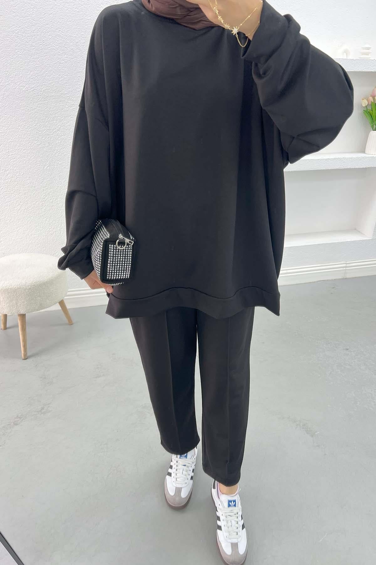 Oversize Takım Siyah