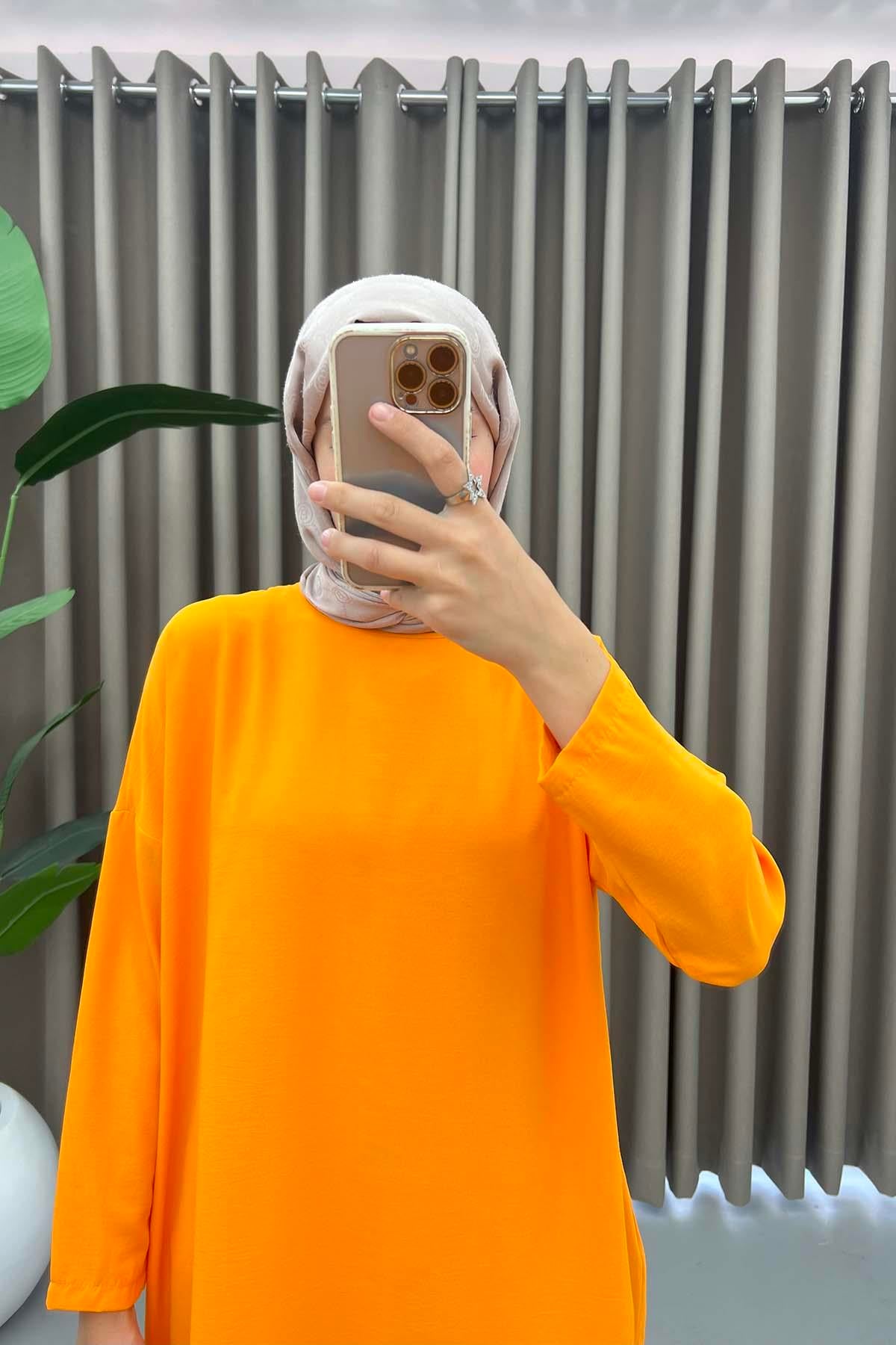Oversize Tunik Turuncu
