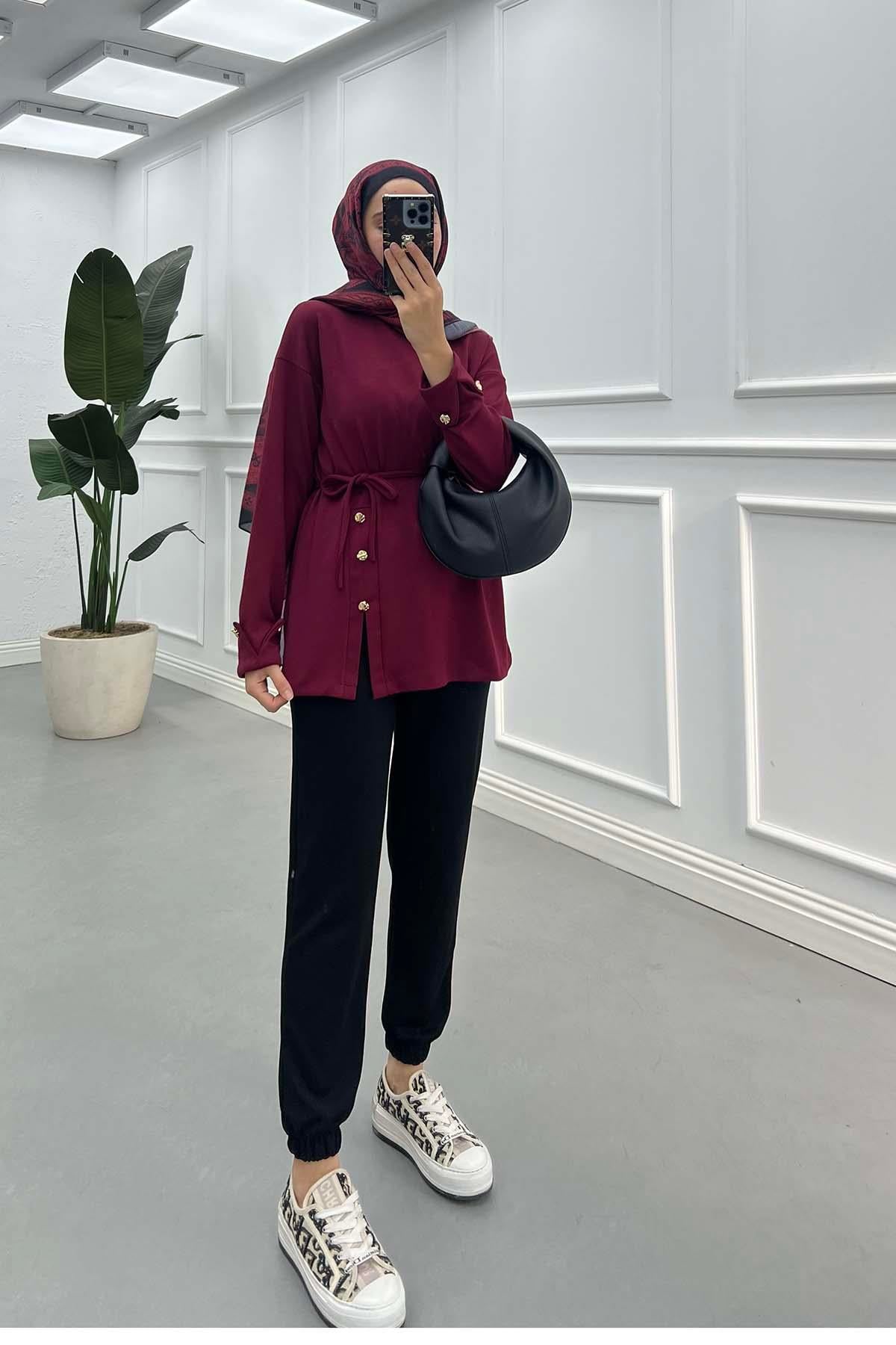 Paçası Lastikli Oysho Pantalon Siyah